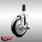 Service Caster 5 Inch 316SS Black Polyurethane Swivel 1-1/4 Inch Expanding Stem Caster Brake SCC-SS316EX20S514-PPUB-BLK-TLB-114 - alternate 4